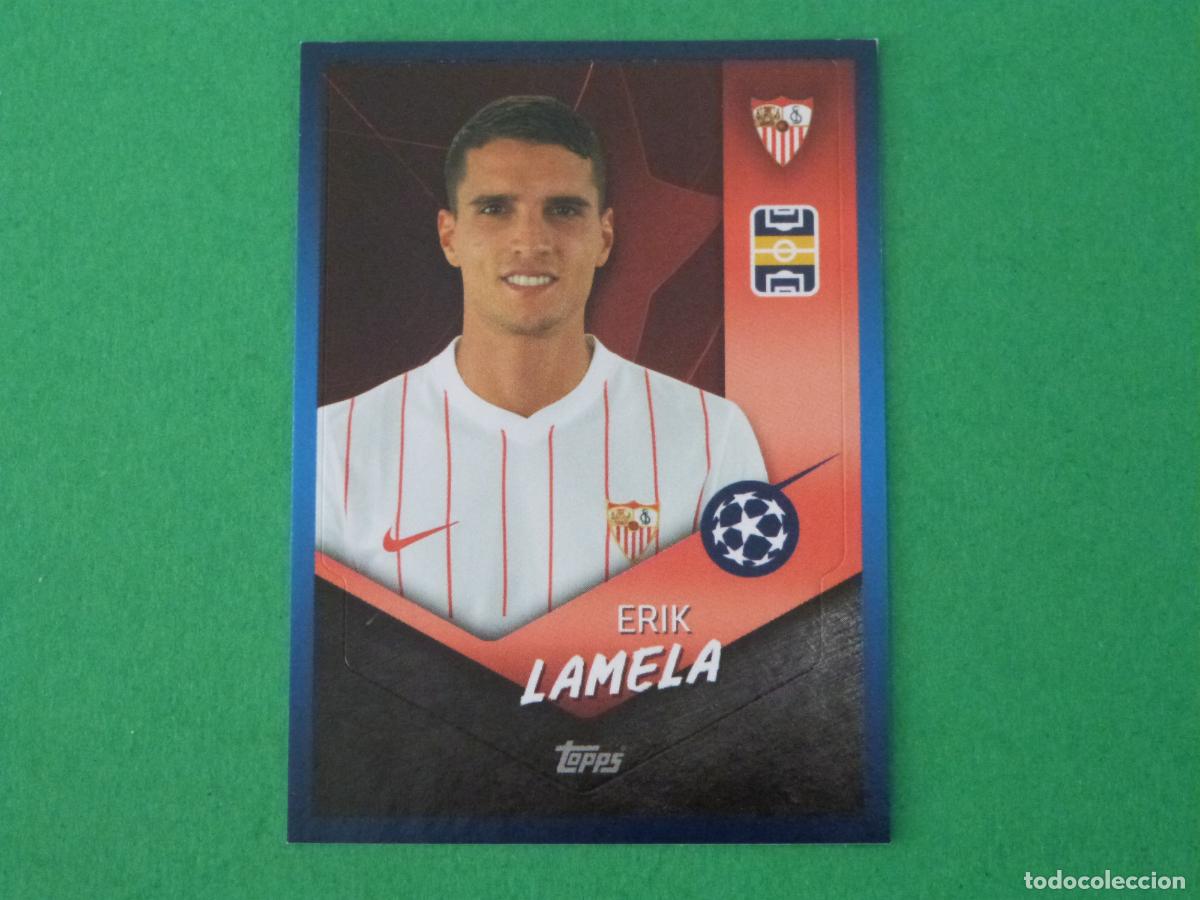 Football Stickers: CROMO FUTBOL LAMELA SEVILLA F.C. SIN PEGAR N&ordm; 527 CHAMPIONS LEAGUE 2021-2022/21-22 TOPPS