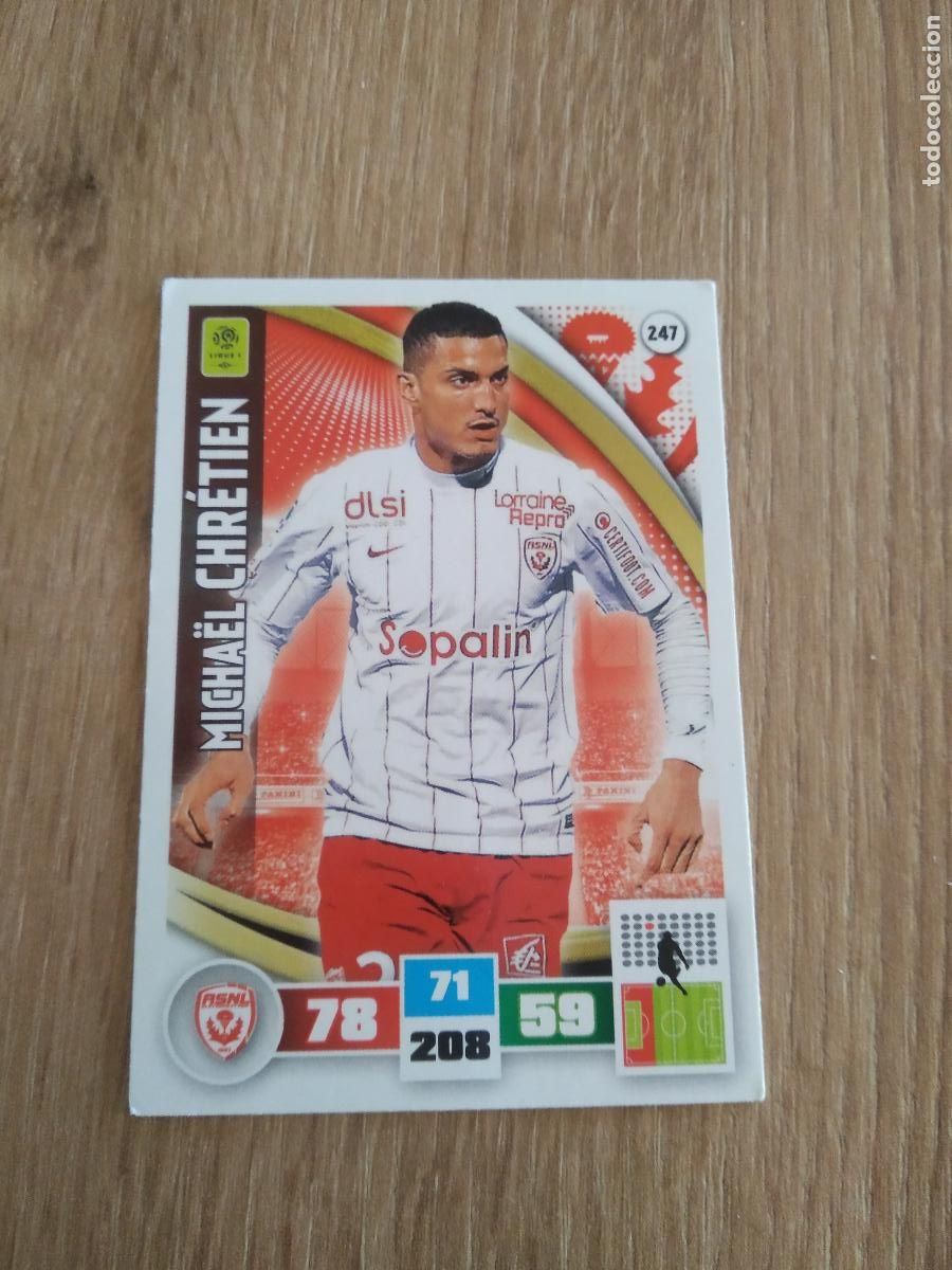 Cromos de F&uacute;tbol: 247 CHRETIEN NANCY CROMO FUTBOL PANINI LIGA FRANCIA 2016-2017 FOOT LIGUE 1 ADRENALYN 16-17