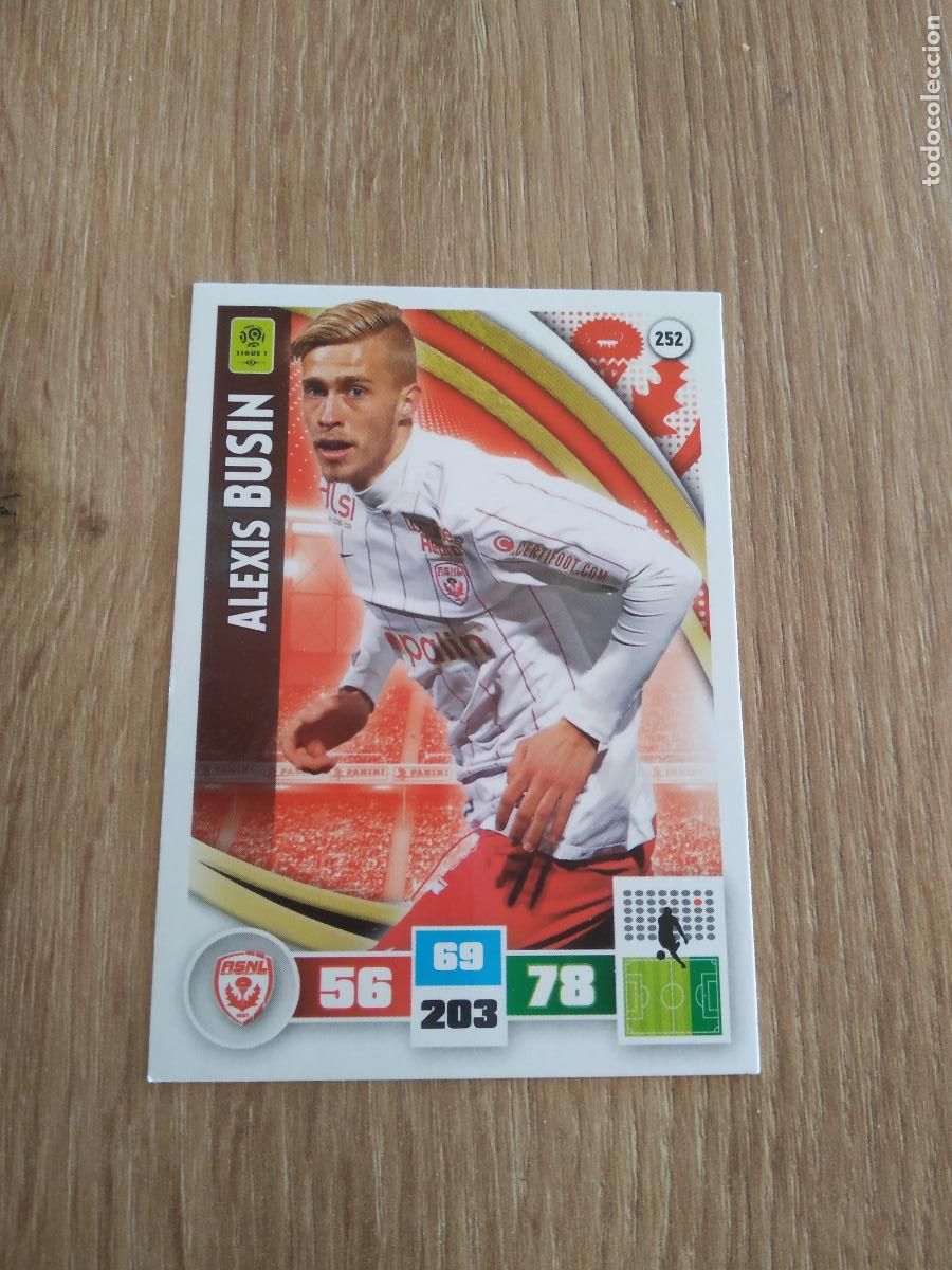 Cromos de F&uacute;tbol: 252 ALEXIS BUSIN NANCY CROMO FUTBOL PANINI LIGA FRANCIA 2016-2017 FOOT LIGUE 1 ADRENALYN 16-17
