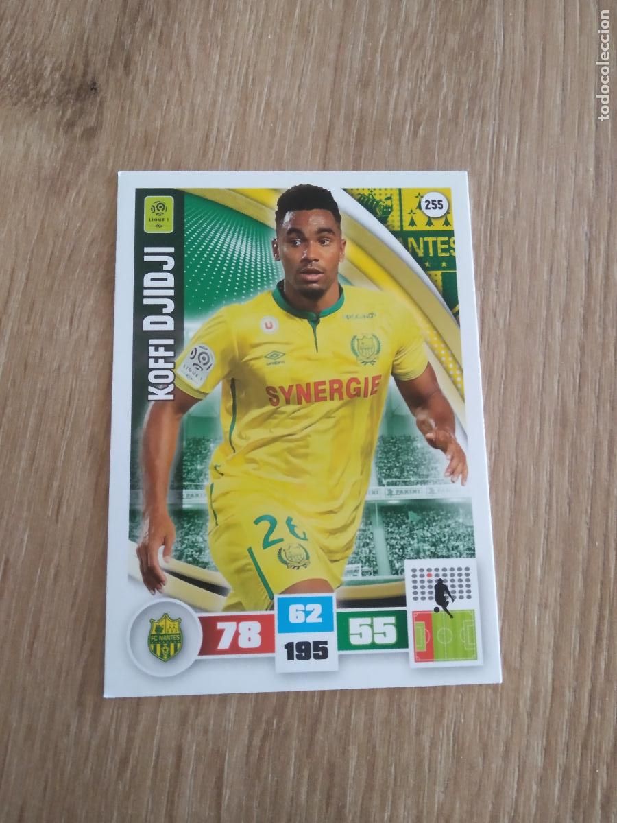 Cromos de F&uacute;tbol: 255 KOFFI DJIDJI NANTES CROMO FUTBOL PANINI LIGA FRANCIA 2016-2017 FOOT LIGUE 1 ADRENALYN 16-17