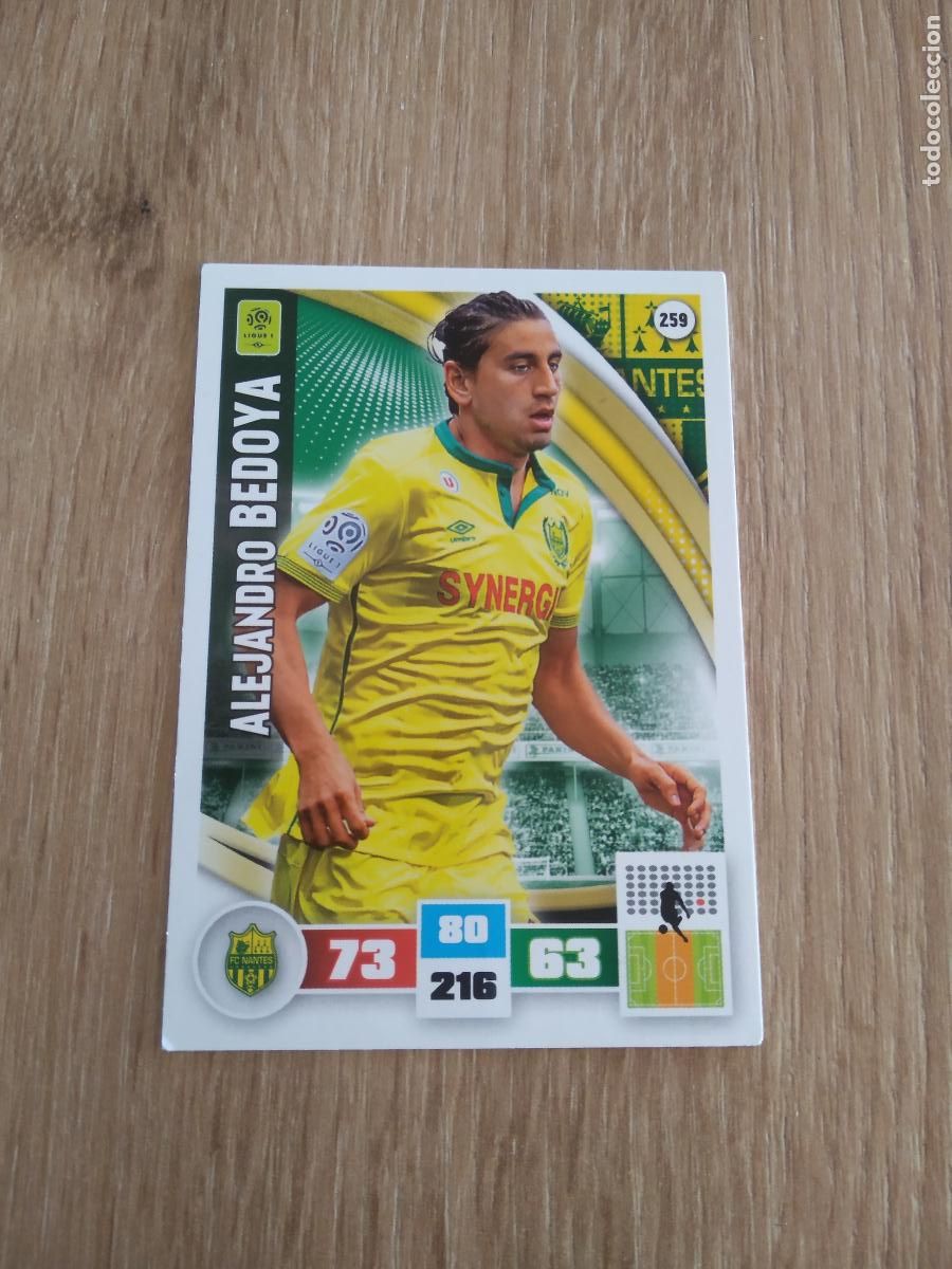 Cromos de F&uacute;tbol: 259 ALEJANDRO BEDOYA NANTES CROMO FUTBOL PANINI LIGA FRANCIA 2016-2017 FOOT LIGUE 1 ADRENALYN 16-17