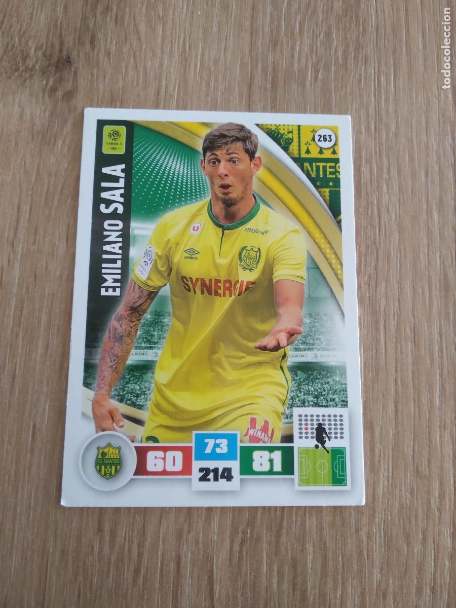 Cromos de F&uacute;tbol: 263 EMILIANO SALA NANTES CROMO FUTBOL PANINI LIGA FRANCIA 2016-2017 FOOT LIGUE 1 ADRENALYN 16-17