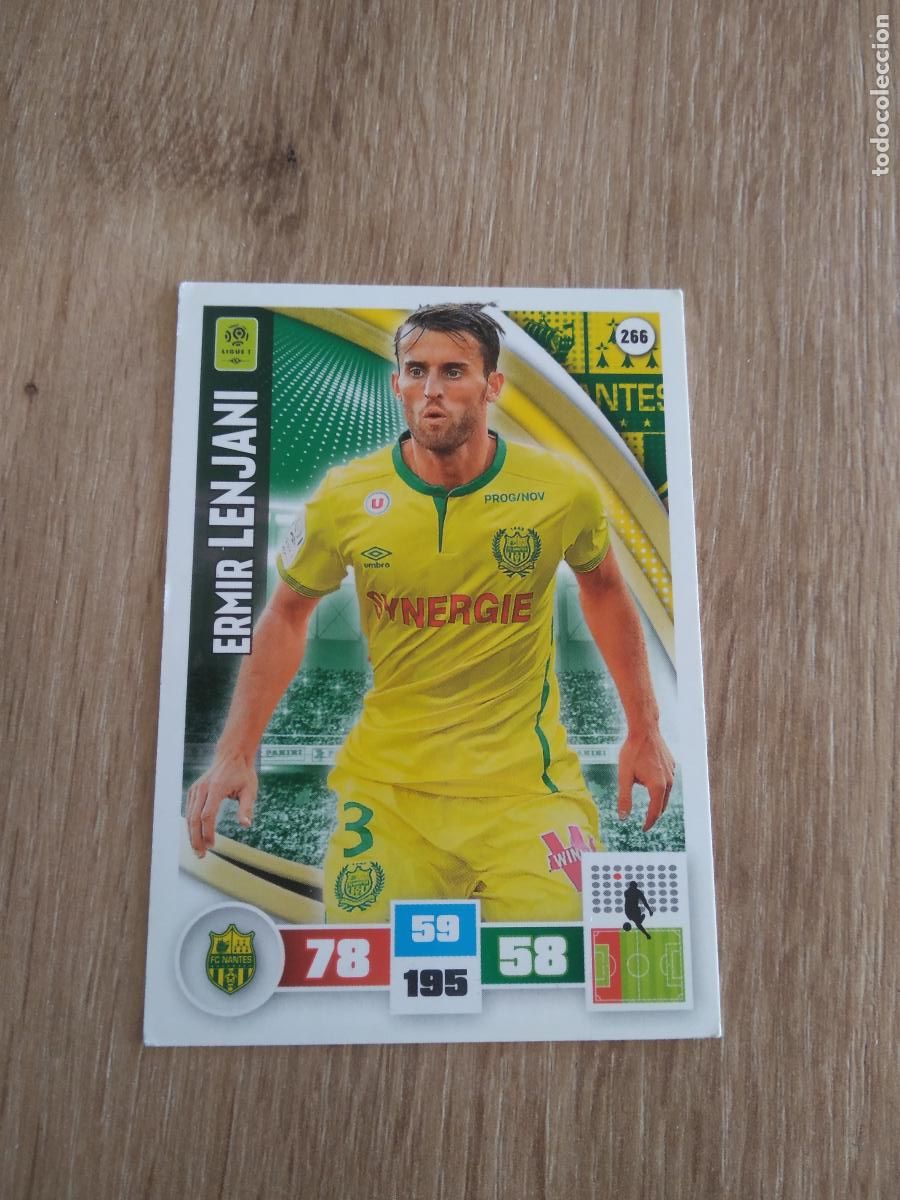Cromos de F&uacute;tbol: 266 ERMIR LENJANI NANTES CROMO FUTBOL PANINI LIGA FRANCIA 2016-2017 FOOT LIGUE 1 ADRENALYN 16-17