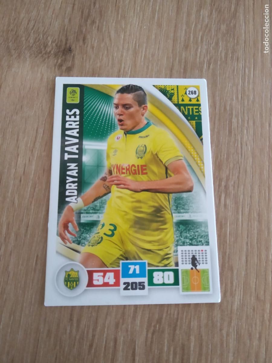 Cromos de F&uacute;tbol: 268 ADRYAN TAVARES NANTES CROMO FUTBOL PANINI LIGA FRANCIA 2016-2017 FOOT LIGUE 1 ADRENALYN 16-17