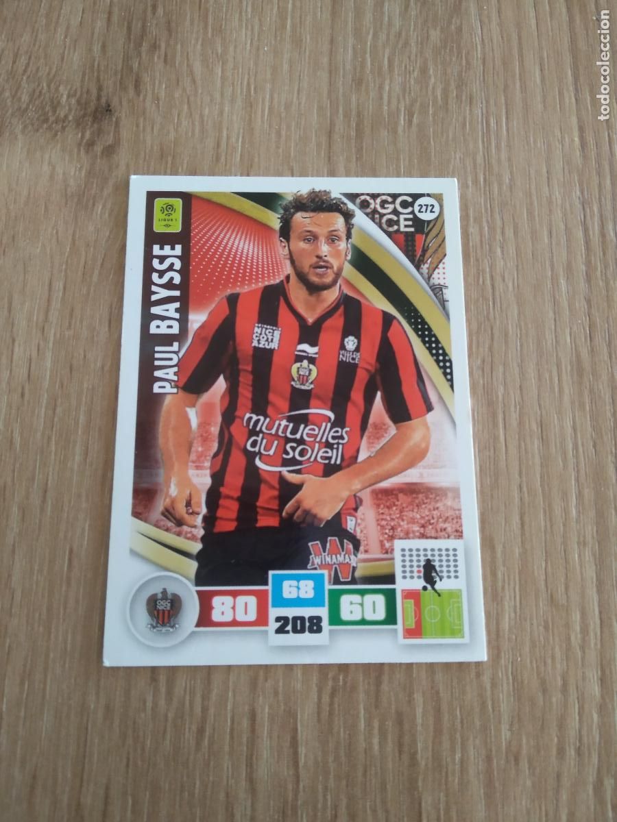 Cromos de Futebol: 272 PAUL BAYSSE NICE CROMO FUTBOL PANINI LIGA FRANCIA 2016-2017 FOOT LIGUE 1 ADRENALYN 16-17