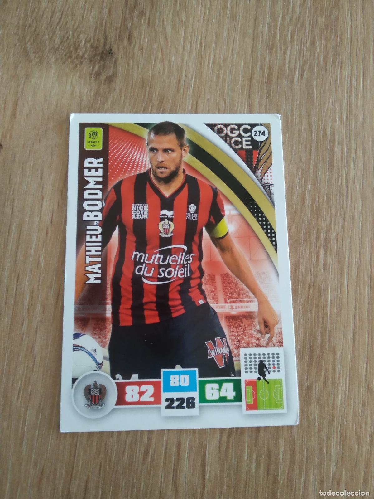 Cromos de Futebol: 274 MATHIEU BODMER NICE CROMO FUTBOL PANINI LIGA FRANCIA 2016-2017 FOOT LIGUE 1 ADRENALYN 16-17