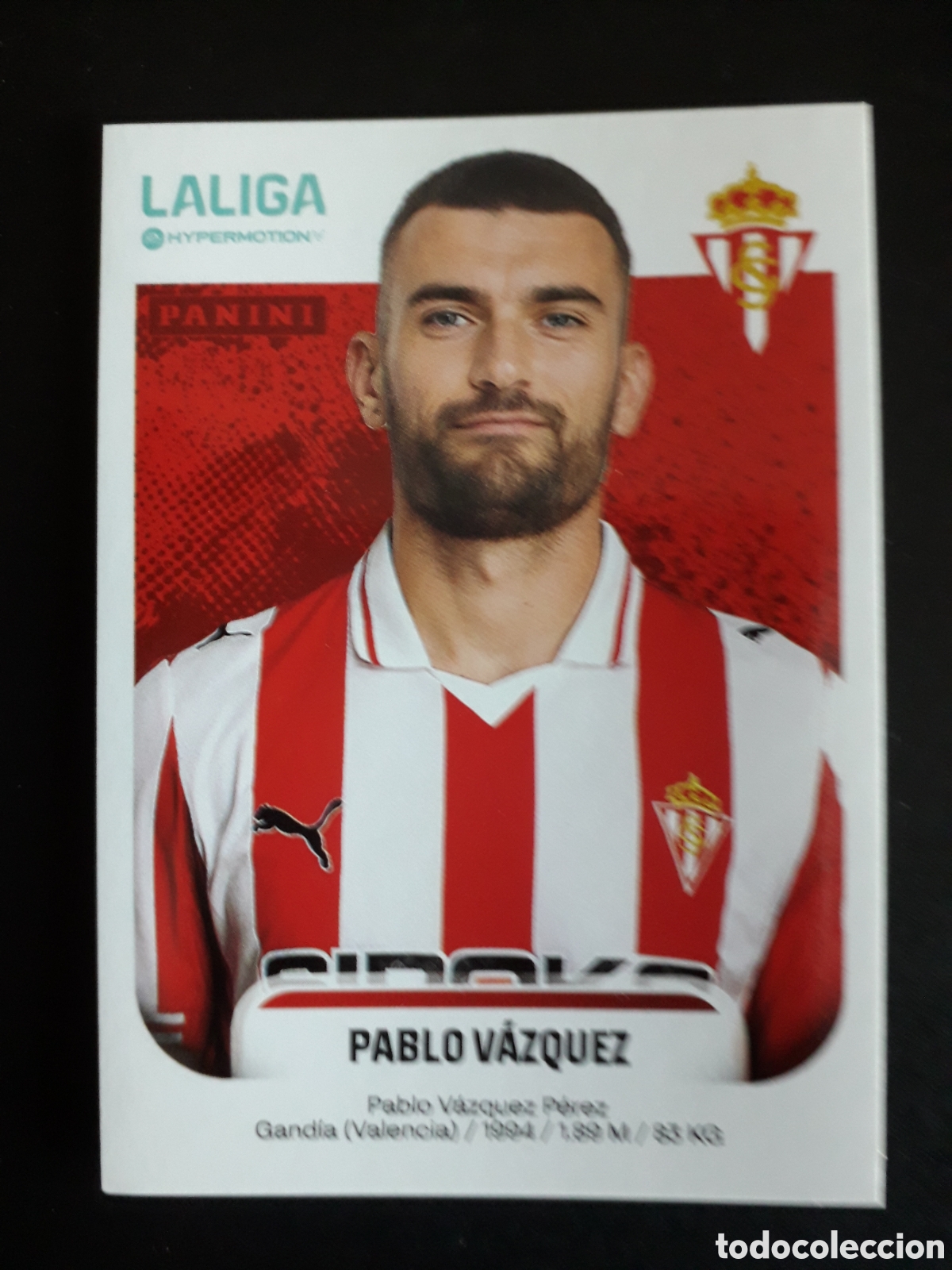 Figurine di Calcio: PABLO V&Aacute;ZQUEZ SPORTING DE GIJ&Oacute;N N&deg; 369 LALIGA HYPERMOTION 25 26 2025 2026 PANINI PEDIDO M&Iacute;NIMO 3&euro;