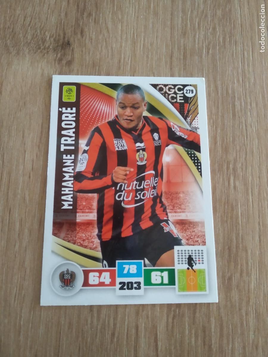 Figurine di Calcio: 279 MAHAMANE TRAORE NICE CROMO FUTBOL PANINI LIGA FRANCIA 2016-2017 FOOT LIGUE 1 ADRENALYN 16-17