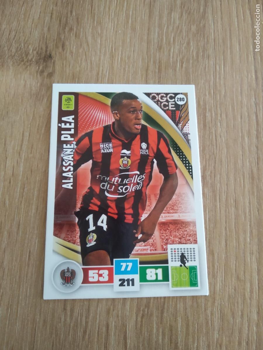 Cromos de Futebol: 280 ALASSANE PLEA NICE CROMO FUTBOL PANINI LIGA FRANCIA 2016-2017 FOOT LIGUE 1 ADRENALYN 16-17