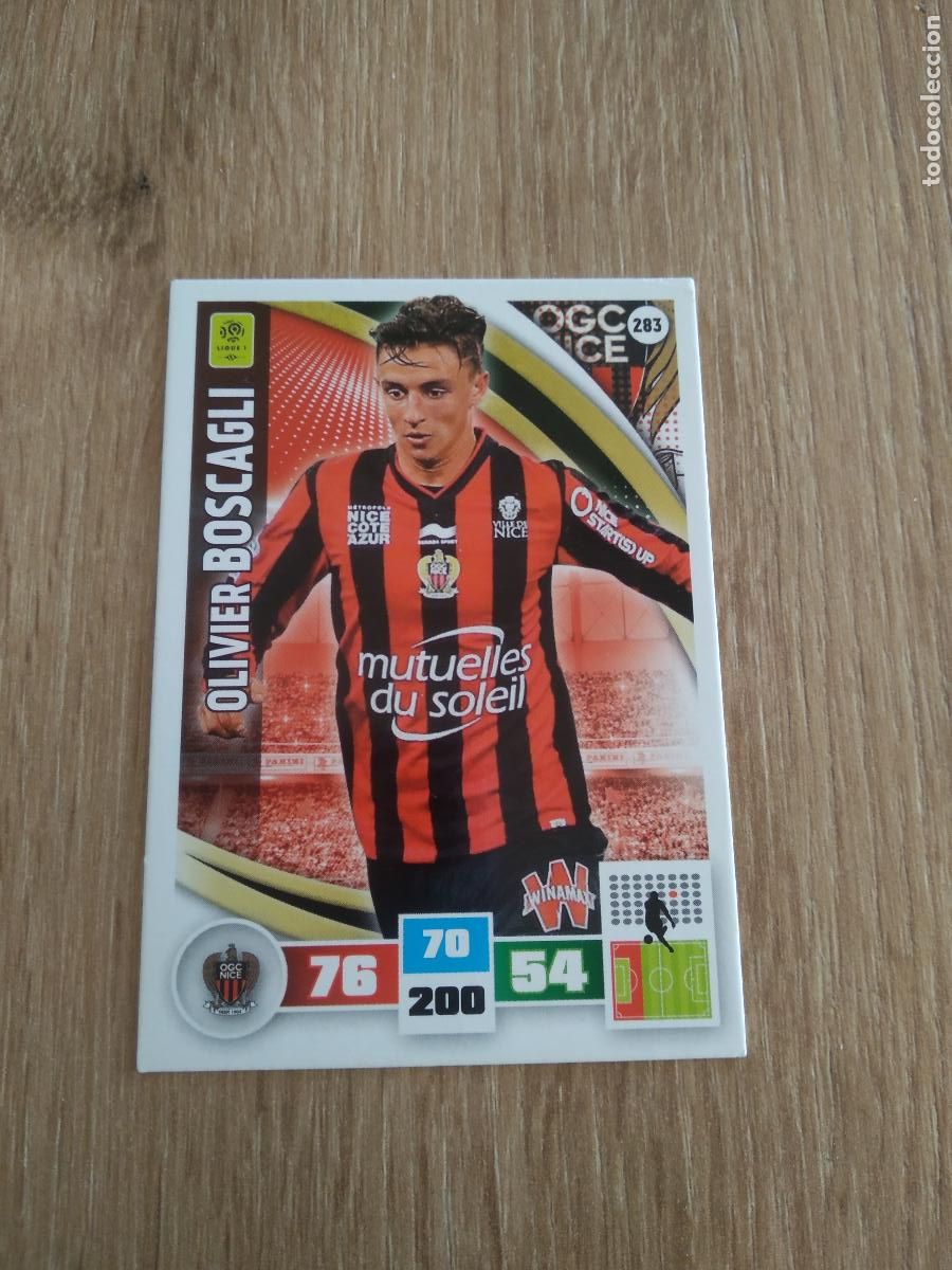 Cromos de Futebol: 283 OLIVIER BOSCAGLI NICE CROMO FUTBOL PANINI LIGA FRANCIA 2016-2017 FOOT LIGUE 1 ADRENALYN 16-17