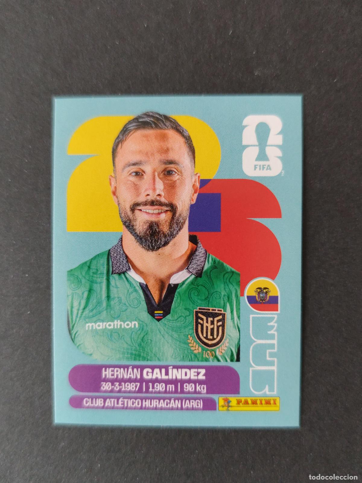 Fu&szlig;ball-Sticker: ECU2 HERN&Aacute;N GAL&Iacute;NDEZ 2 ECUADOR MUNDIAL FIFA WORLD CUP 2026 STICKER PANINI SIN PEGAR