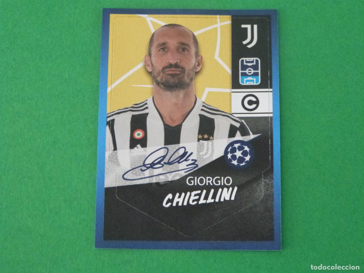Figurine di Calcio: CROMO FUTBOL CHIELLINI JUVENTUS SIN PEGAR N&ordm; 595 CHAMPIONS LEAGUE 2021-2022/21-22 TOPPS