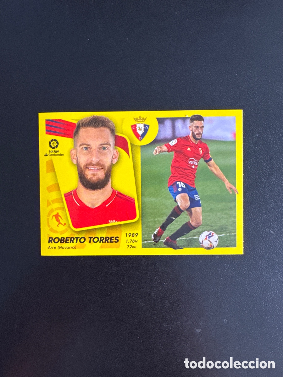 Figurine di Calcio: ROBERTO TORRES OSASUNA N&Uacute;MERO 16 LIGA ESTE 2021 2022
