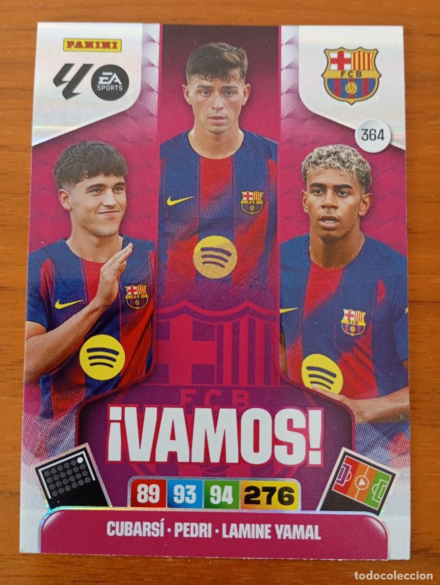 Figurine di Calcio: VAMOS NUM 364. CUBARSI, PEDRI, LAMINE YAMAL. ADRENALYN 25 2026