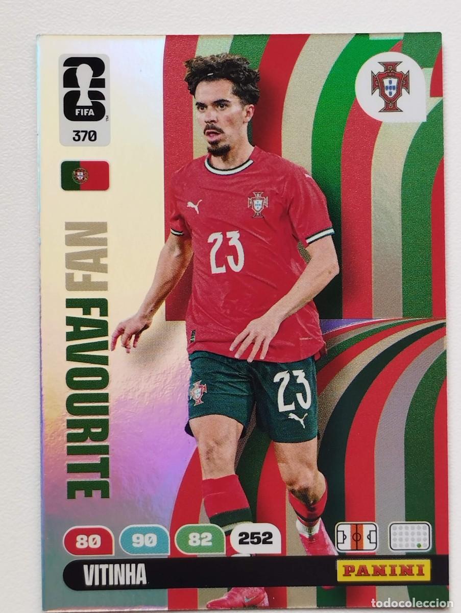 Cromos de F&uacute;tbol: CROMO CARD ADRENALYN MUNDIAL WORLD CUP 2026 FAN FAVOURITE 370 VITINHA PORTUGAL