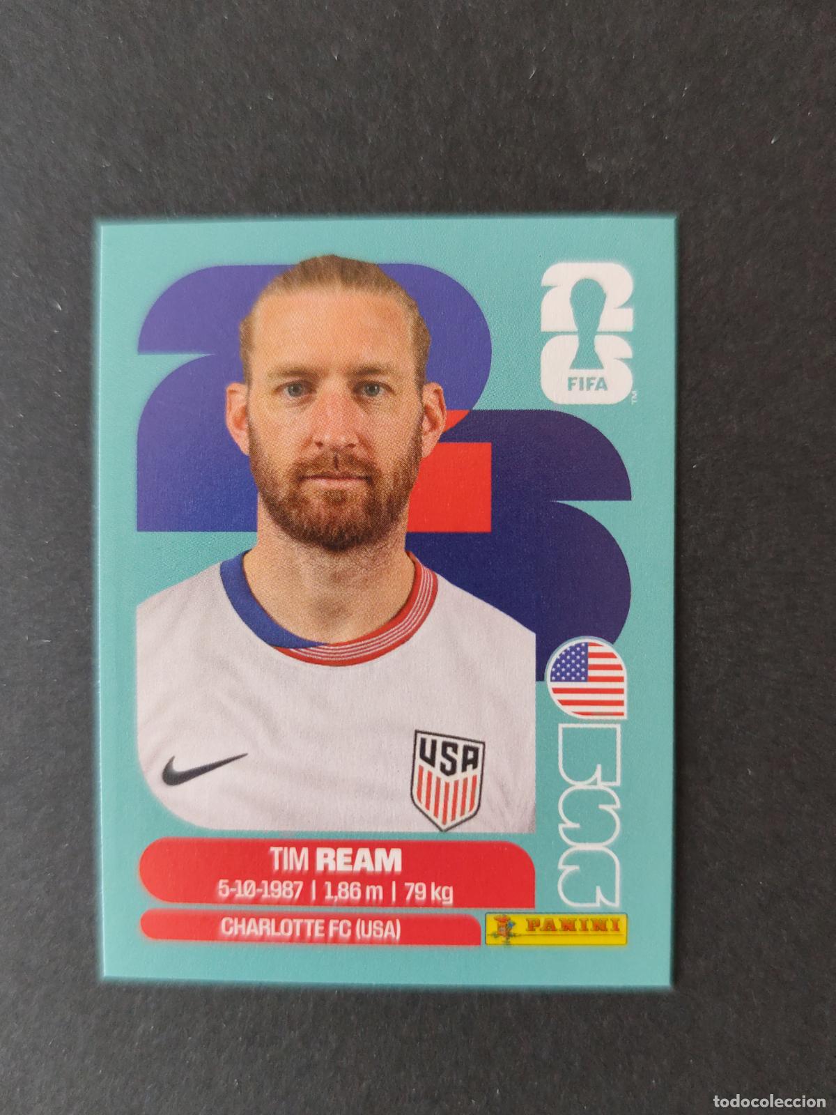 Cromos de F&uacute;tbol: USA4 TIM REAM 4 ESTADOS UNIDOS USA MUNDIAL FIFA WORLD CUP 2026 STICKER PANINI SIN PEGAR
