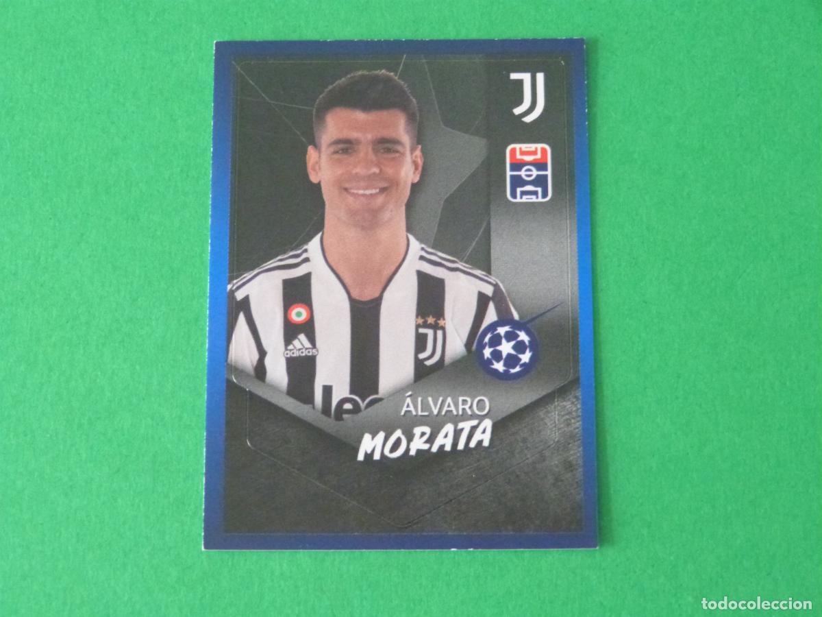 Cromos de F&uacute;tbol: CROMO FUTBOL ALVARO MORATA JUVENTUS SIN PEGAR N&ordm; 606 CHAMPIONS LEAGUE 2021-2022/21-22 TOPPS