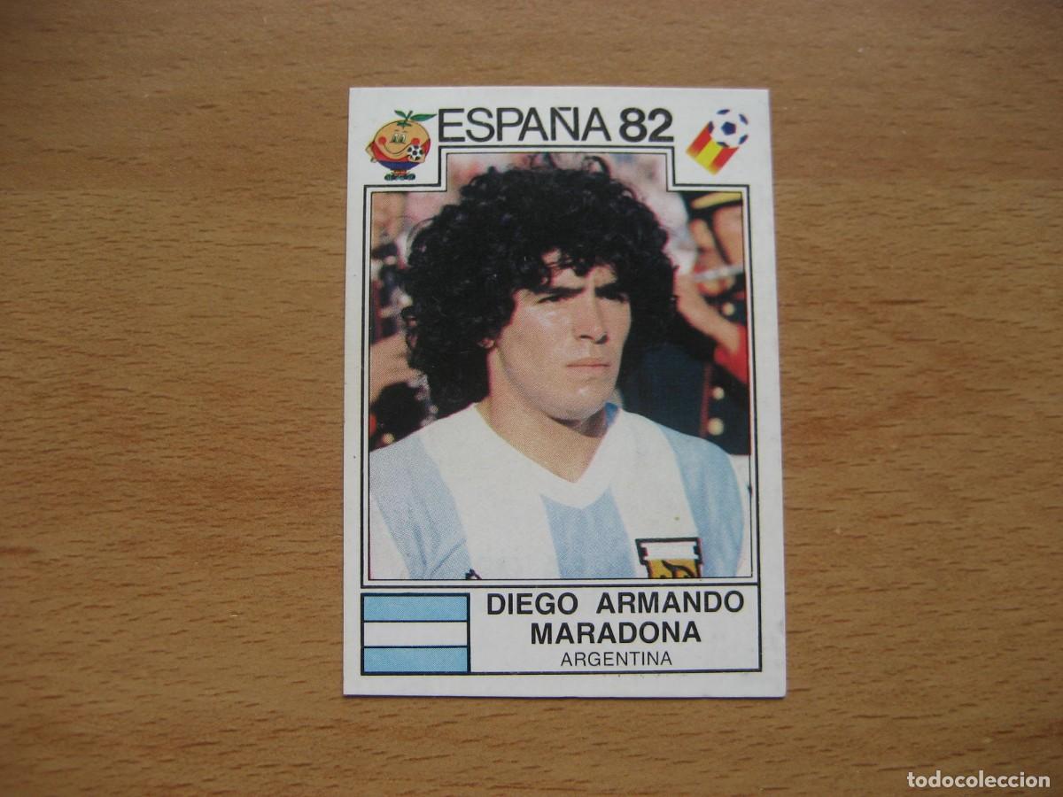 Football Stickers: ESPA&Ntilde;A 82 - N&ordm; 176 DIEGO ARMANDO MARADONA - ARGENTINA - PANINI