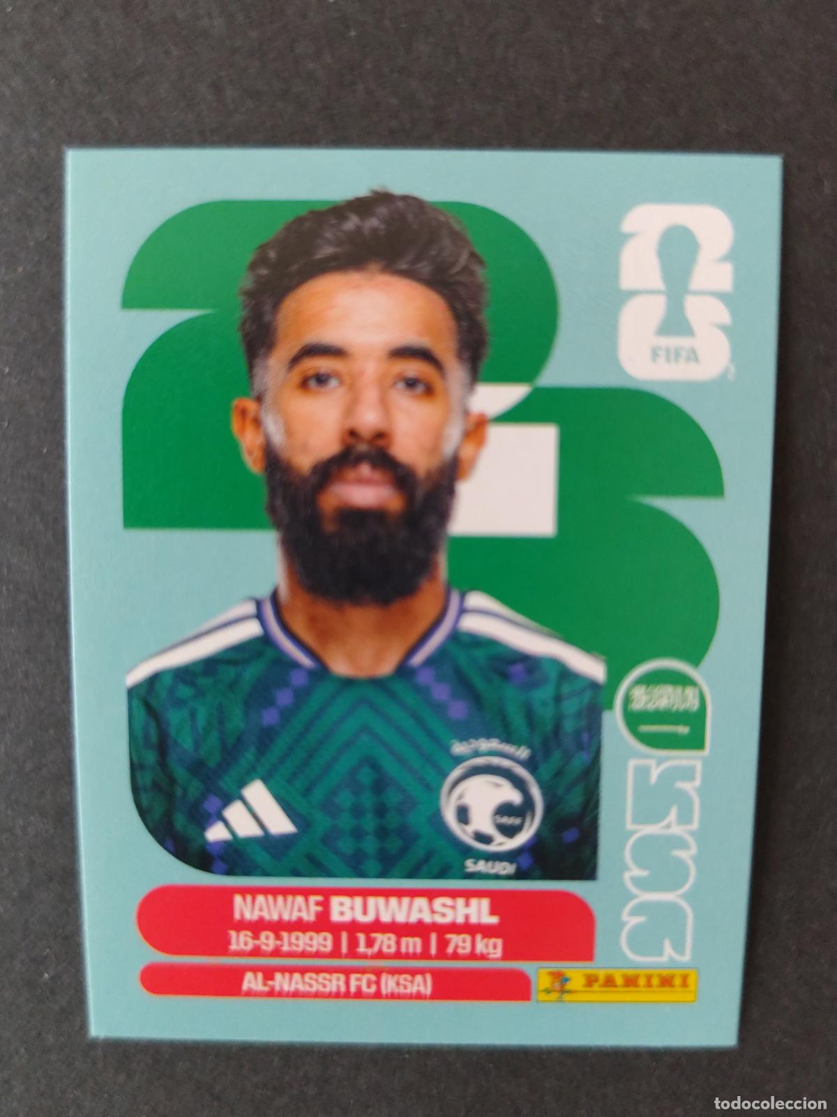 Football Stickers: KSA5 NAWAF BOUWASHL 5 ARABIA SAUD&Iacute; MUNDIAL FIFA WORLD CUP 2026 STICKER PANINI SIN PEGAR