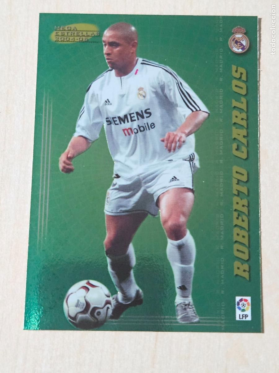 Cromos de F&uacute;tbol: CROMO N&ordm; 370 ROBERTO CARLOS - MEGACRACKS 2004 05 - MEGA ESTRELLAS