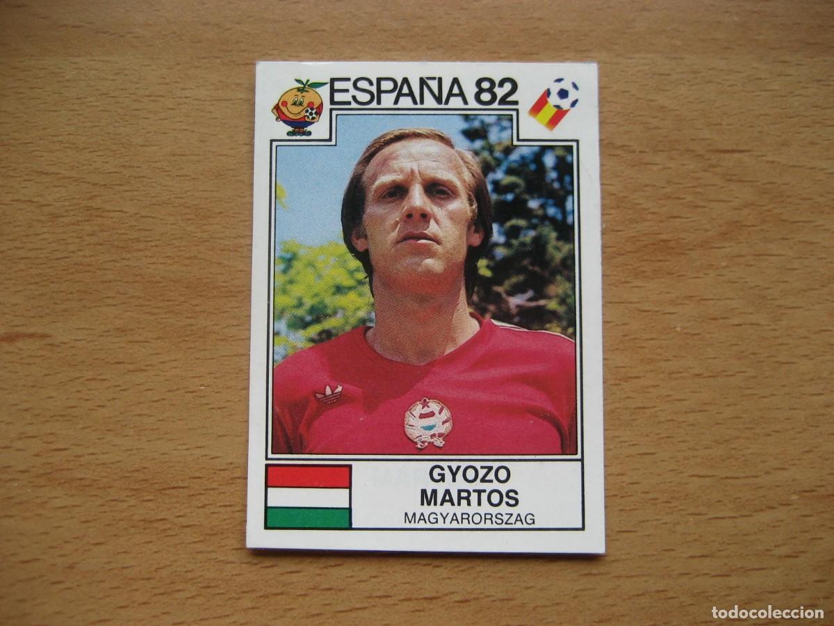Figurine di Calcio: ESPA&Ntilde;A 82 - N&ordm; 185 GYOZO MARTOS - HUNGRIA - PANINI
