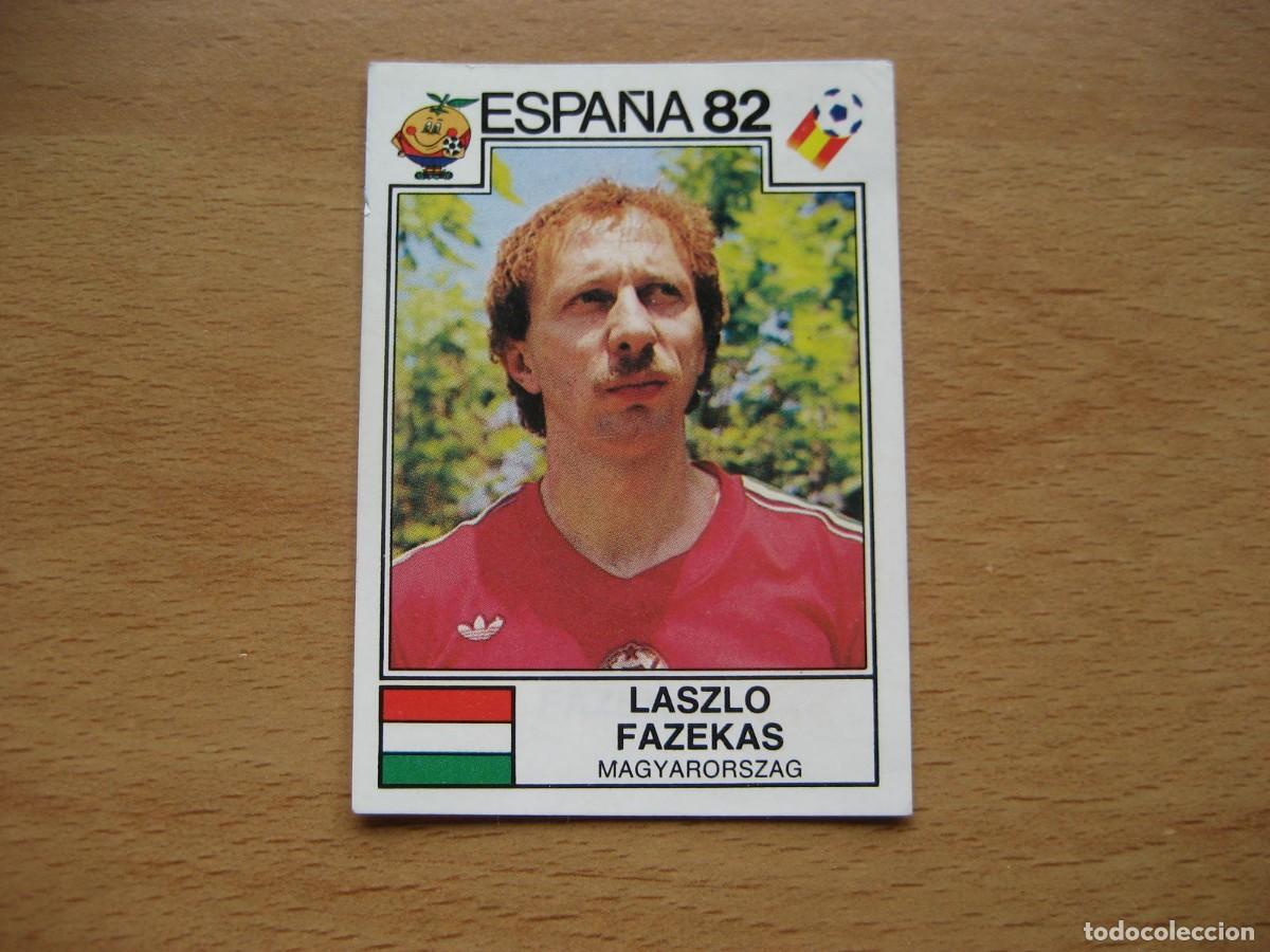 Cromos de F&uacute;tbol: ESPA&Ntilde;A 82 - N&ordm; 195 LASZLO FAZEKAS - HUNGRIA - PANINI
