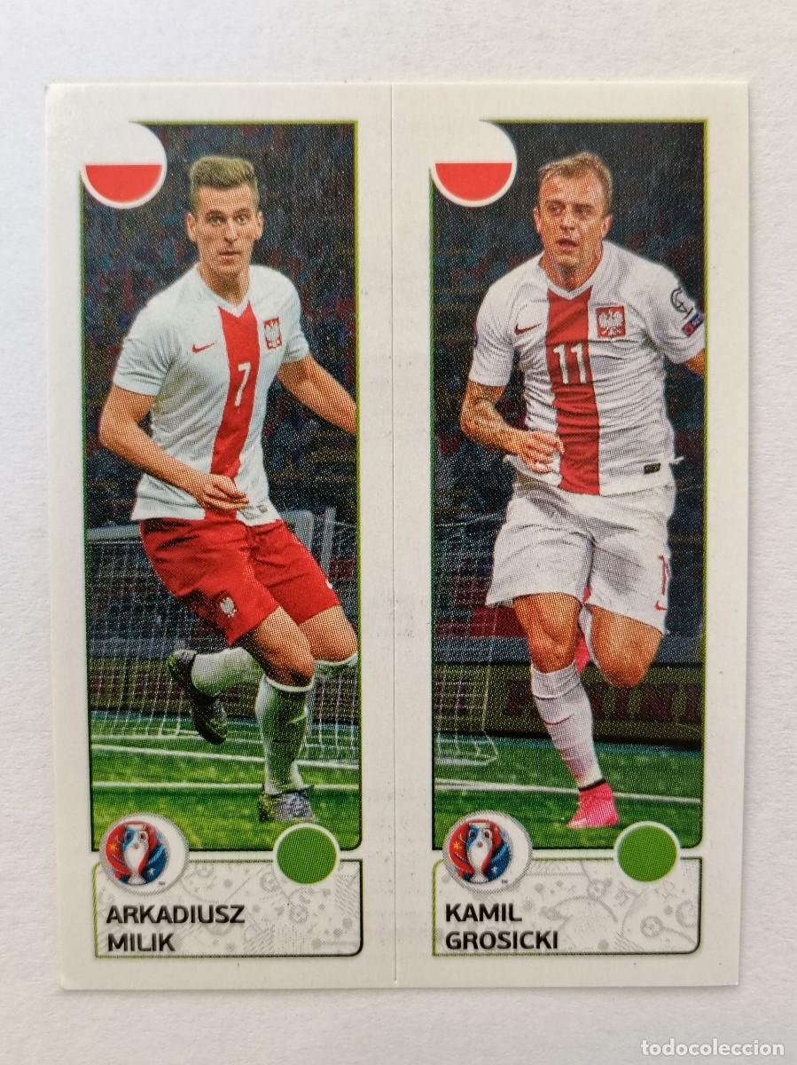 Cartes &agrave; collectionner de Football: #318 MILIK-GROSICKI (POLONIA) EURO FRANCIA 2016 PANINI