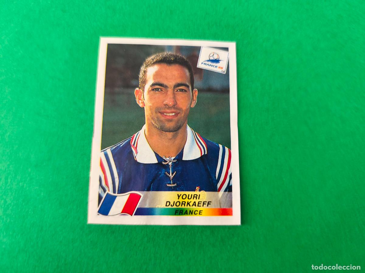 Fu&szlig;ball-Sticker: CROMO FUTBOL DJORKAEFF FRANCIA RECORTADO N&ordm; 168 MUNDIAL FRANCIA 98 1998 PANINI