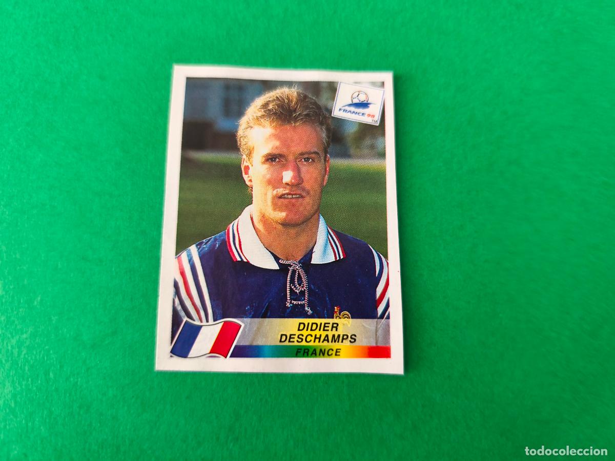 Fu&szlig;ball-Sticker: CROMO FUTBOL DESCHAMPS FRANCIA RECORTADO N&ordm; 165 MUNDIAL FRANCIA 98 1998 PANINI