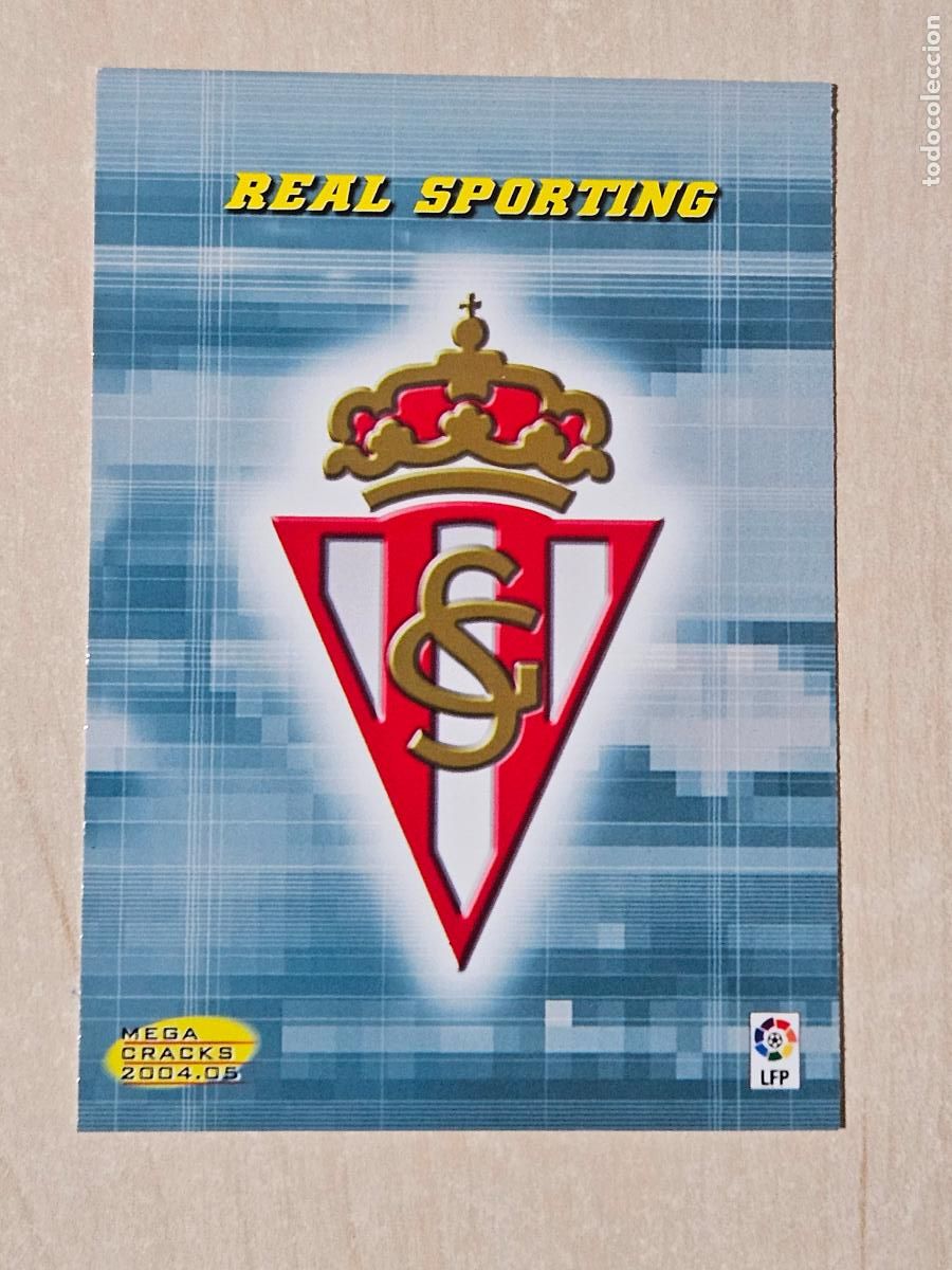 Fu&szlig;ball-Sticker: CROMO N&ordm; 419 ESCUDO - MEGACRACKS 2004 05 - SPORTING DE GIJON