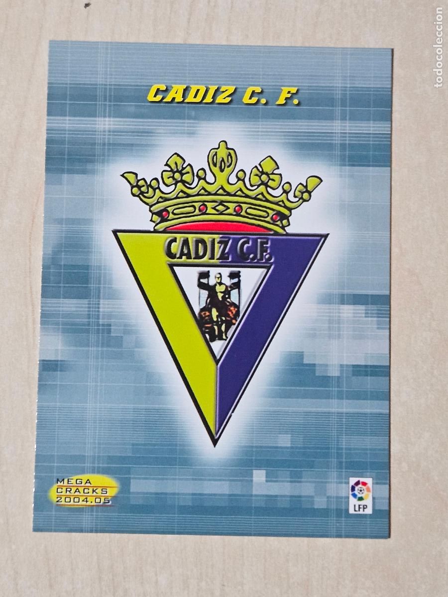 Fu&szlig;ball-Sticker: CROMO N&ordm; 421 ESCUDO - MEGACRACKS 2004 05 - CADIZ