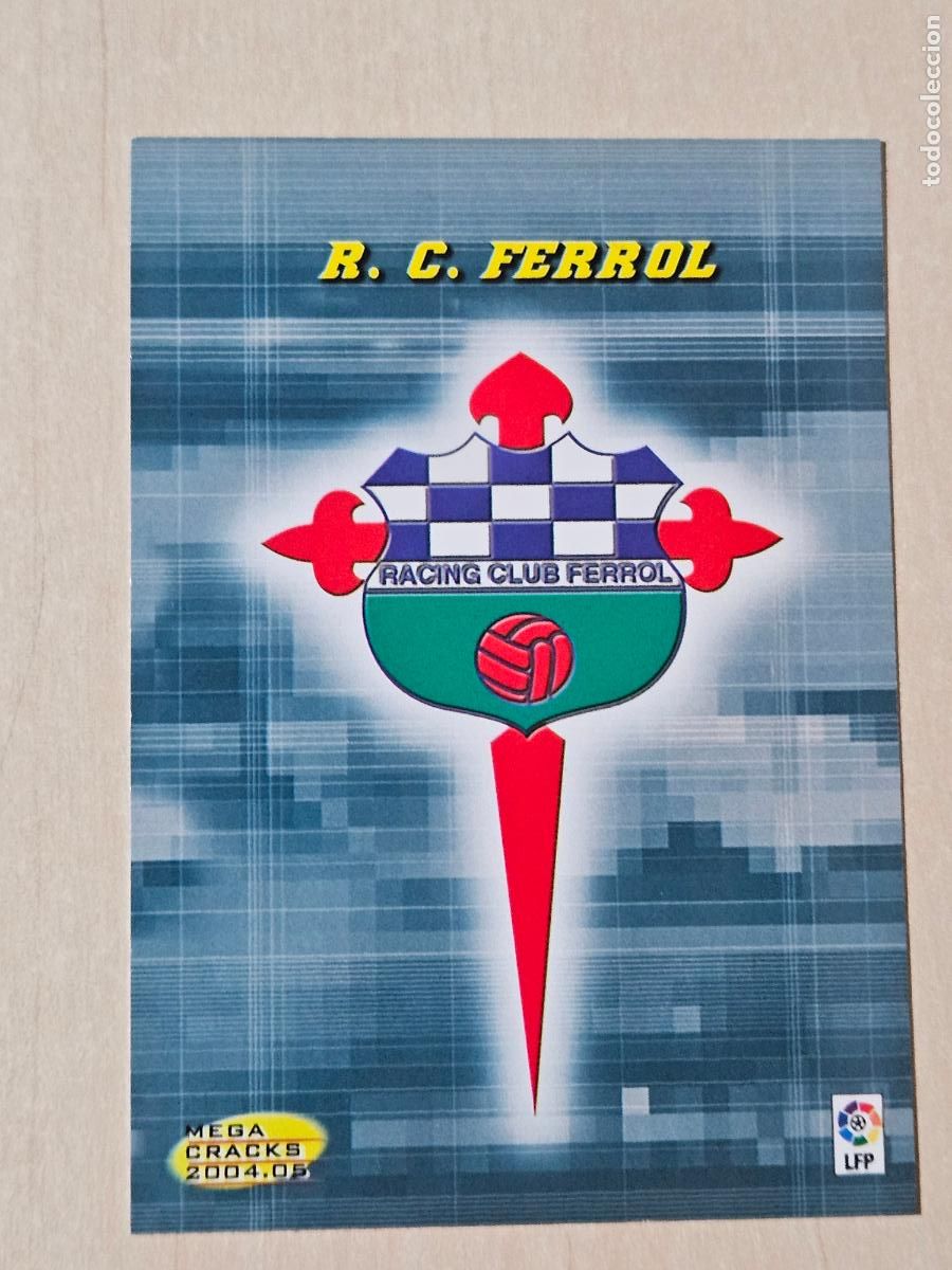 Cromos de F&uacute;tbol: CROMO N&ordm; 435 ESCUDO - MEGACRACKS 2004 05 - RACING DE FERROL