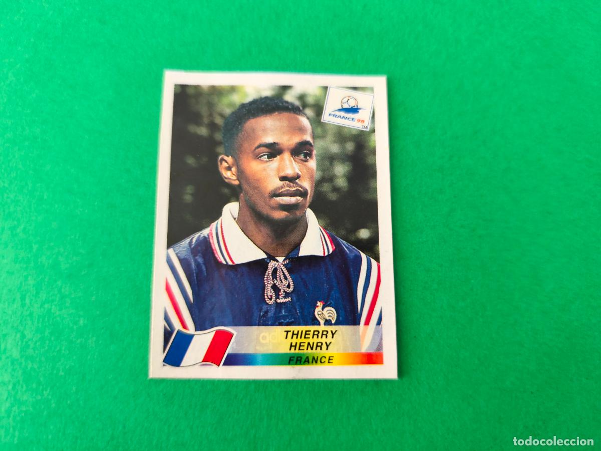 Cromos de F&uacute;tbol: CROMO FUTBOL THIERRY HENRY FRANCIA RECORTADO ROOKIE N&ordm; 172 MUNDIAL FRANCIA 98 1998 PANINI