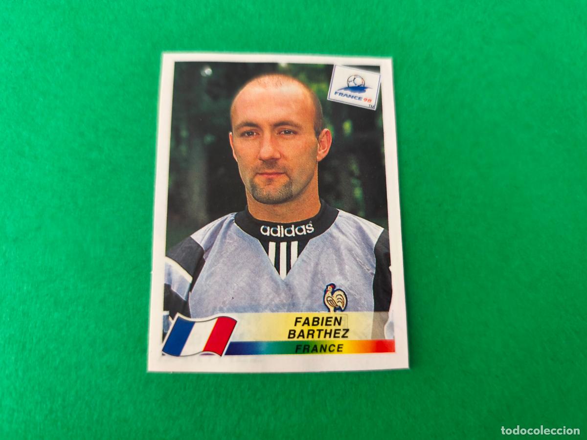 Cromos de F&uacute;tbol: CROMO FUTBOL FABIEN BARTHEZ FRANCIA RECORTADO N&ordm; 158 MUNDIAL FRANCIA 98 1998 PANINI