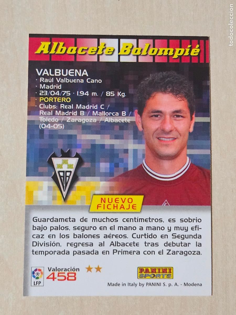 Cromos de F&uacute;tbol: CROMO N&ordm; 458 VALBUENA - MEGACRACKS 2004 05 - NUEVO FICHAJE
