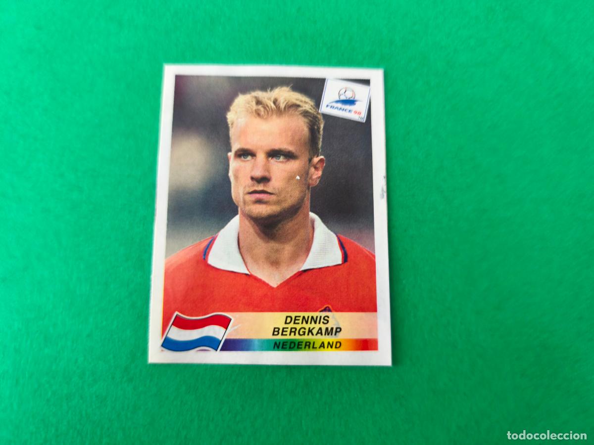 Cromos de F&uacute;tbol: CROMO FUTBOL BERGKAMP HOLANDA RECORTADO N&ordm; 314 MUNDIAL FRANCIA 98 1998 PANINI