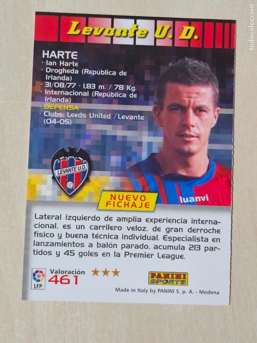 Cromos de F&uacute;tbol: CROMO N&ordm; 461 HARTE - MEGACRACKS 2004 05 - NUEVO FICHAJE