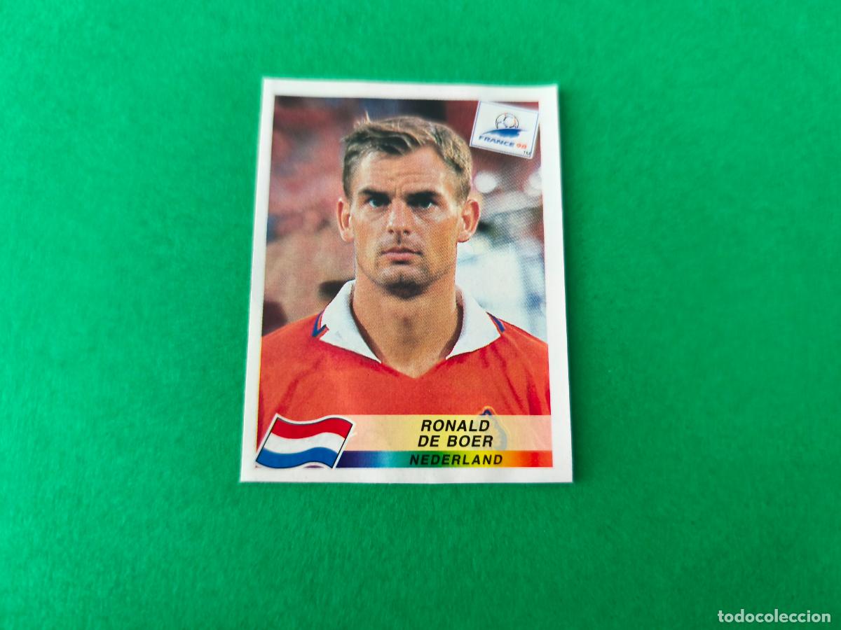 Cromos de F&uacute;tbol: CROMO FUTBOL DE BOER HOLANDA RECORTADO N&ordm; 308 MUNDIAL FRANCIA 98 1998 PANINI