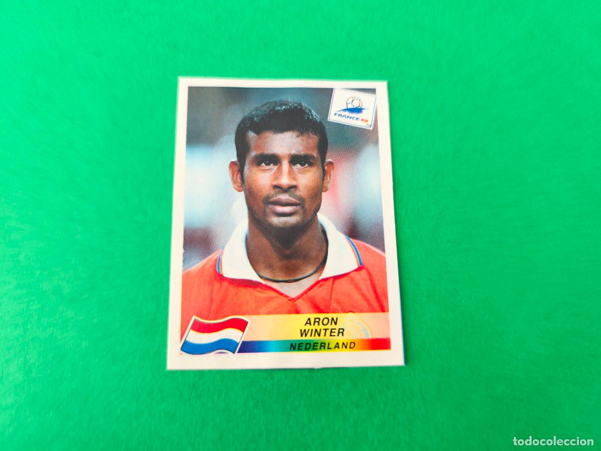 Fu&szlig;ball-Sticker: CROMO FUTBOL ARON WINTER HOLANDA RECORTADO N&ordm; 311 MUNDIAL FRANCIA 98 1998 PANINI