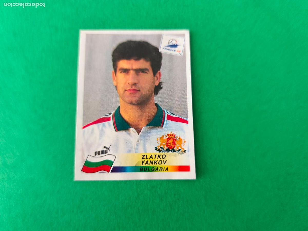 Cromos de Futebol: CROMO FUTBOL ZLATKO YANKOV BULGARIA RECORTADO N&ordm; 290 MUNDIAL FRANCIA 98 1998 PANINI