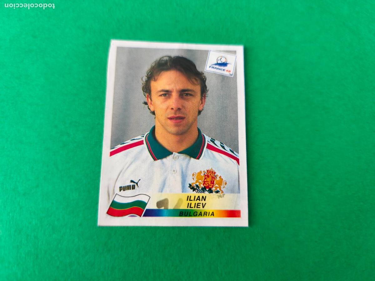 Football Stickers: CROMO FUTBOL ILIAN ILIEV BULGARIA RECORTADO N&ordm; 294 MUNDIAL FRANCIA 98 1998 PANINI