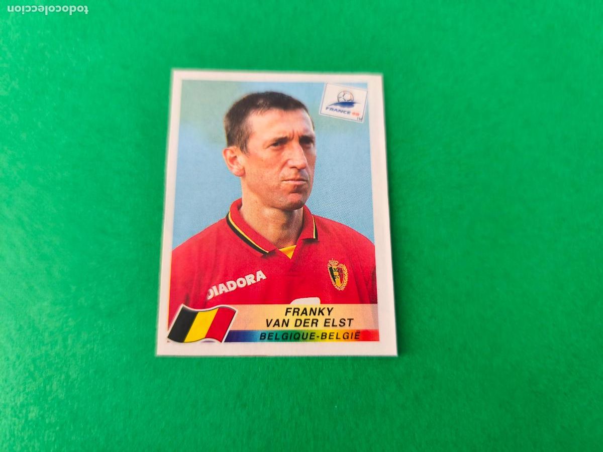 Cromos de F&uacute;tbol: CROMO FUTBOL FRANKY VAN DER ELST BELGICA RECORTADO N&ordm; 325 MUNDIAL FRANCIA 98 1998 PANINI