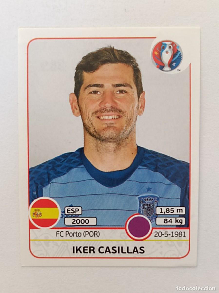 Cromos de F&uacute;tbol: #353 IKER CASILLAS (ESPA&Ntilde;A) EURO FRANCIA 2016 PANINI