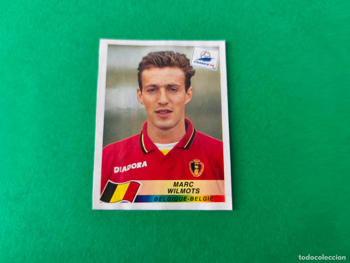 Figurine di Calcio: CROMO FUTBOL MARC WILMOTS BELGICA RECORTADO N&ordm; 330 MUNDIAL FRANCIA 98 1998 PANINI