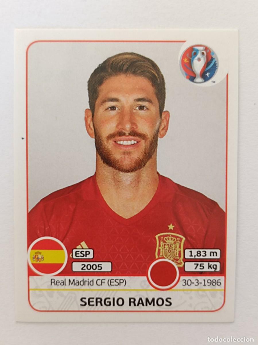 Cromos de F&uacute;tbol: #355 SERGIO RAMOS (ESPA&Ntilde;A) EURO FRANCIA 2016 PANINI