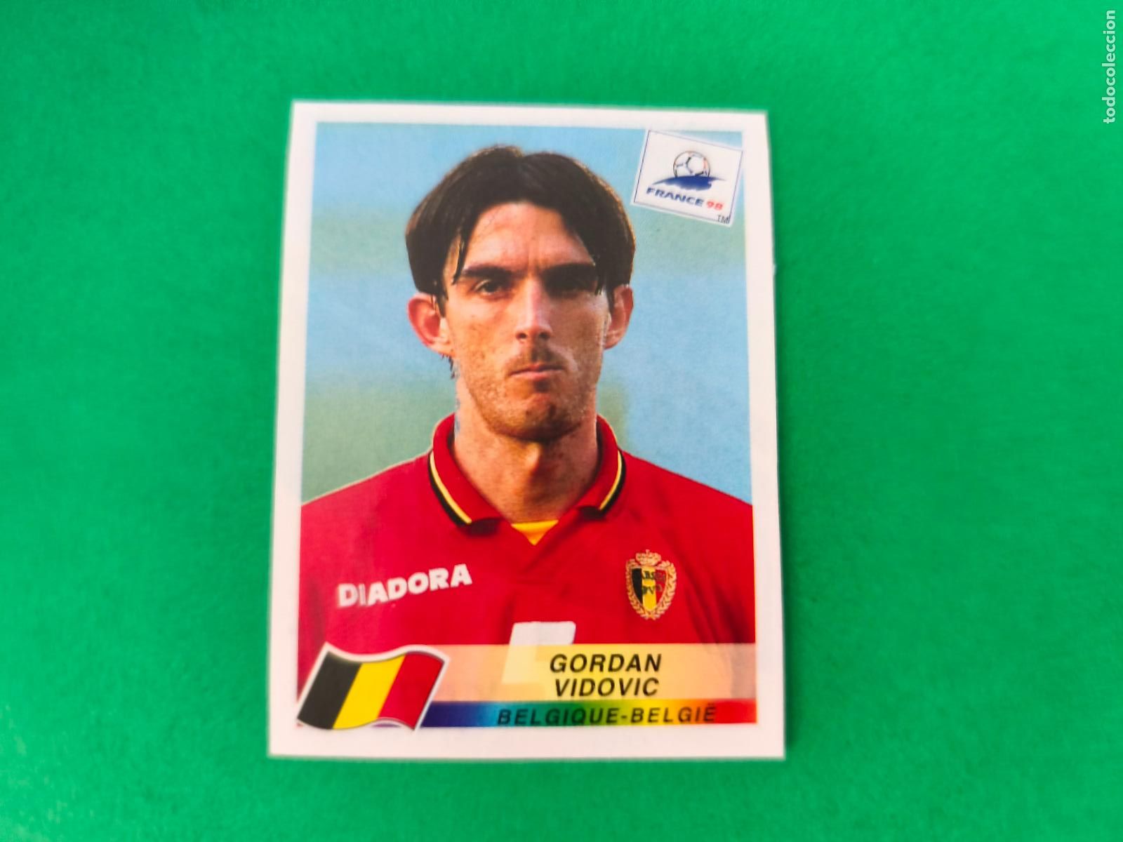 Cromos de F&uacute;tbol: CROMO FUTBOL GORDAN VIDOVIC BELGICA RECORTADO N&ordm; 324 MUNDIAL FRANCIA 98 1998 PANINI