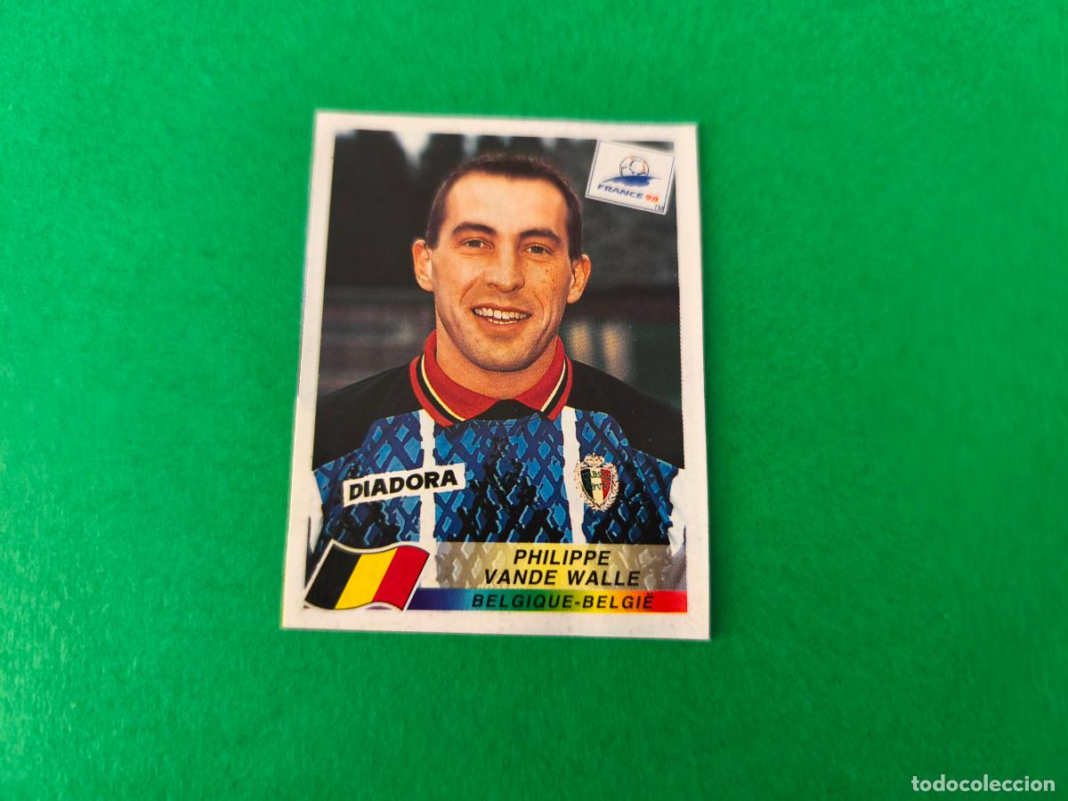 Cromos de F&uacute;tbol: CROMO FUTBOL PHILIPPE VANDE WALLE BELGICA RECORTADO N&ordm; 334 MUNDIAL FRANCIA 98 1998 PANINI