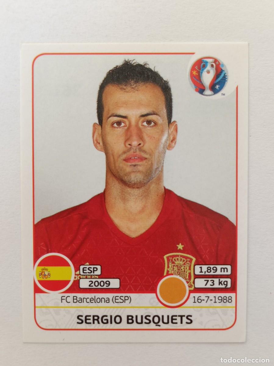 Cromos de F&uacute;tbol: #361 SERGIO BUSQUETS (ESPA&Ntilde;A) EURO FRANCIA 2016 PANINI