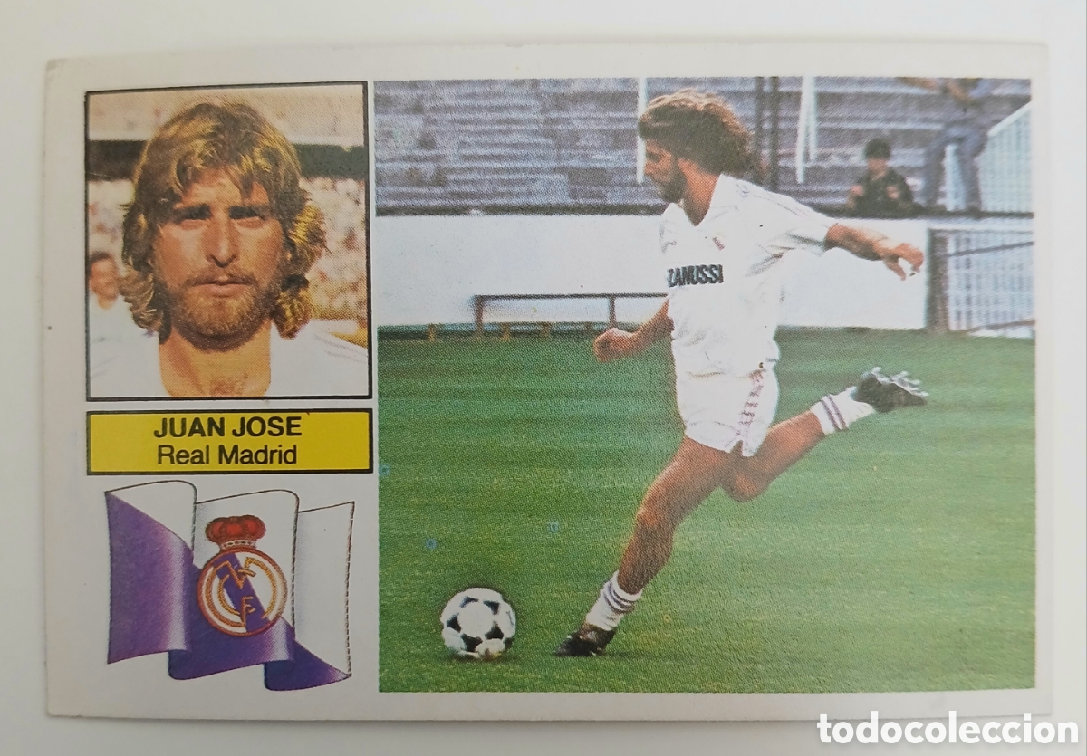 Cromos de f&uacute;tbol: JUAN JOS&Eacute; REAL MADRID, EDICIONES ESTE, LIGA 82 83, IMPECABLE, SIN PEGAR