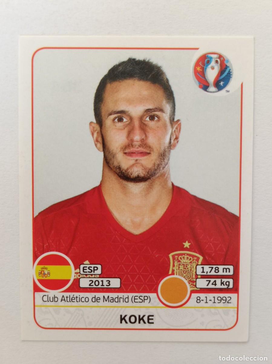 Cartes &agrave; collectionner de Football: #364 KOKE (ESPA&Ntilde;A) EURO FRANCIA 2016 PANINI